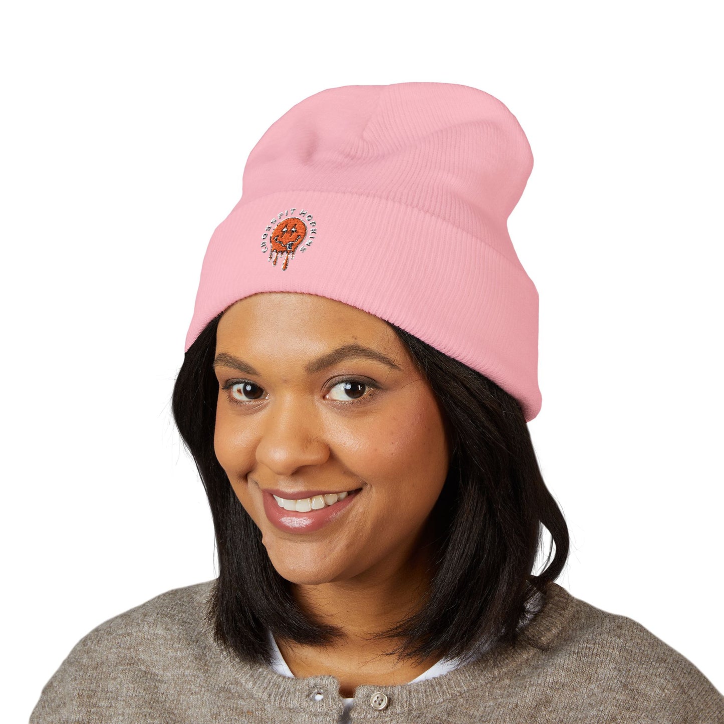 CFHK Smiley Face Embroidered Beanie