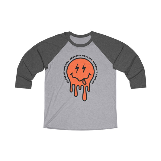 CFHK Melting Face | Unisex Tri-Blend 3\4 Raglan Tee