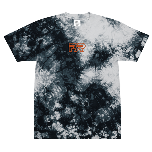 F4R Embroidered Logo Oversized tie-dye t-shirt